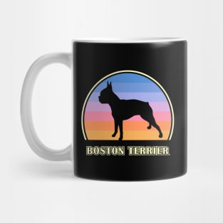 Boston Terrier Vintage Sunset Dog Mug